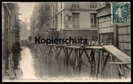 ALTE POSTKARTE PARIS HOCHWASSER 1910 RUE DE BEAUNE Flut Flood Inondations Crue Ansichtskarte Postcard Cpa AK - Inundaciones