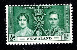 2323x)  Nyasaland 1937 - SG #127  Mm* ( Catalogue £.30 ) - Nyassaland (1907-1953)