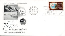 CANADA. N°402 Sur Enveloppe 1er Jour (FDC) De 1968. Hydrologie. - Agua