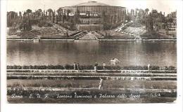 80741) Cartolina Di Roma E.U.R. Fontana Luminosa E Palazzo Dello Sport -viaggiata - Stades & Structures Sportives