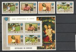 Burundi 1979 Mi# 1497-1500 Bl. 109 A ** MNH Jahr Des Kindes YEAR OF THE CHILD - Nuevos
