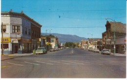 Enterprise OR Oregon, Business District Street Scene, Drug Store, Auto, C1960s Vintage Postcard - Otros & Sin Clasificación