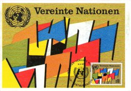 ONU VIENNE. N°7 Sur Carte Maximum (Maximum Card) De 1979. Drapeau. - Sonstige & Ohne Zuordnung