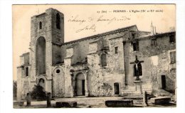 Cp , 84 , PERNES , L'église , Dos Simple  , Voyagée 1904 - Pernes Les Fontaines