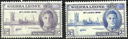 SIERRA LEONE..1946..Michel # 167-168...MLH. - Sierra Leone (...-1960)