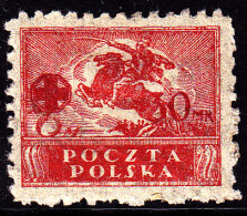 POLAND 1921 Red Cross Fi 122 Mint Hinged - Nuovi