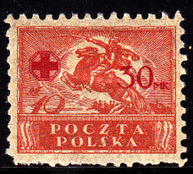 POLAND 1921 Red Cross Fi 123 Mint Hinged - Nuovi