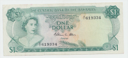 Bahamas 1 Dollar 1974 VF+ Crisp Banknote P 35b 35 B - Bahama's