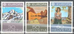 Switzerland 1975 Art Painting Gemalde Michel 1050-1052 MNH (**) - Unused Stamps