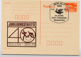 DDR P86II-26-89 C58 Privater Zudruck JUBILÄUMSSTAFETTE Berlin Sost. 1989 - Privatpostkarten - Gebraucht