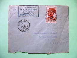 French West Africa - Dahomey - 1958 Cover To France - Woman Of Ivory Coast - Briefe U. Dokumente