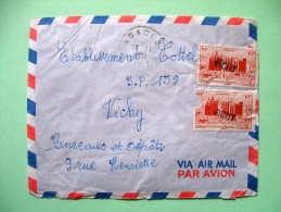 French West Africa - Niger - 1958 Cover To France - Djenne Mosque - VICHY Cancel Or Overprint - Brieven En Documenten