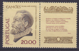 Portugal 1980 Mi. 1495      20.00 E Luis Vaz De Camoes M. Zierfeld Gedicht - Usado