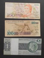 BRAZIL        3 BANKNOTES   -    (Nº03001) - Kiloware - Banknoten