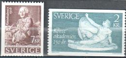 Sweden 1985  Art Painting Statue Michel 1347-1348 MNH (**) - Neufs