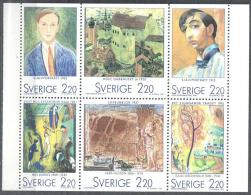 Sweden 1988 Art Painting Gemalde Michel 1495-1498 MNH (**) - Neufs