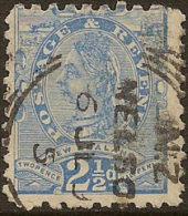 NZ 1882 2 1/2d Blue QV SG 230 U YX78 - Gebruikt