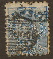 NZ 1882 2 1/2d Blue QV SG 220 U ZC114 - Used Stamps