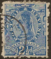 NZ 1882 2 1/2d Blue QV SG 220 U YX73 - Oblitérés
