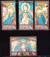 CYPRUS 1970 Christmas Complete Used Set  Vl. 163 / 166 - Usati
