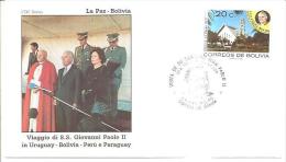 76258)VISITA DEL PAPA G.PAOLOII   IN  URUGUAY BOLIVIA PERU E PARAGUAY - Andere & Zonder Classificatie