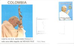 76302)viaggio Papa G.paolo II -   Zona Tragedia Del Nevado Ruiz Columbia - Other & Unclassified