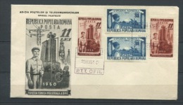 Romania 1951 First Day Cancel Perf+Imperf - Covers & Documents