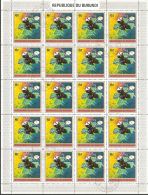 Burundi 1972 Mi# 832-837 A Used - Complete Set In Sheets Of 20 - Conquest Of Space - Oblitérés