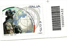 2011 - Italia 3337 Missioni Militari - Codice A Barre ---- - 2011-20: Mint/hinged