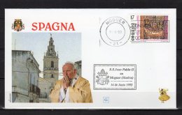 1993 : VOYAGES DU PAPE JEAN PAUL II  Pope John Paul II Papst Johannes Paul II PAPA Jonas Paulius Giovanni Paolo II - FDC