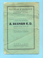 POLAK SCHWARZ-SALE PERFUME-HOLLAND-1938 - Cataloghi