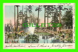 TACOMA, WA - VIEW IN POINT DEFIANCE PARK - ANIMATED KID - TRAVEL IN 1907 - UNDIVIDED BACK - - Tacoma