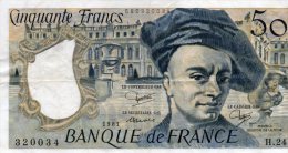 - BILLET De 50 F. QUENTIN DE LA TOUR - 1981 -  491 - 50 F 1976-1992 ''quentin De La Tour''