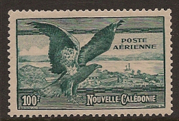 NEW CALEDONIA 1941 100f Eagle Vichy Issue HM UW231 - Unused Stamps