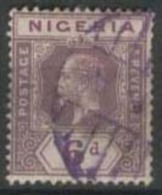 NIGERIA 1921 6d Purple KGV Die I SG 25 U HT48 - Nigeria (...-1960)