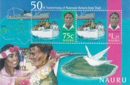 Nauru 1996 50th Anniversary Return From Truk Mini Sheet MNH - Nauru