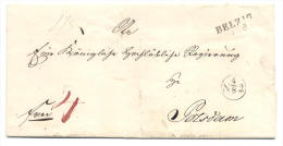 Belzig Ca. 1810-30 Nach Potsdam - Briefumschlag, Ohne Inhalt - Precursores