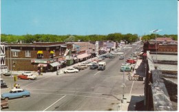 Brookings SD South Dakota, Main Street Scene, Auto, US Mail Truck, Drug Store Sign C1950s/60s Vintage Postcard - Brookings