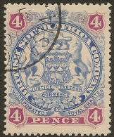 RHODESIA 1897 4d Ultra & Claret SG 70 U ZA144 - Autres & Non Classés