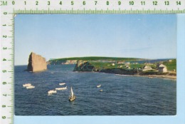 Percé  Quebec ( Pitoresque Vue De Percé Vue Du Cap Barre ) Post Card Carte Postale 2 Scans - Percé