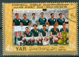 YAR 1976 Fussball-WM Mexico Gest. Team Of Mexico - 1970 – Mexico