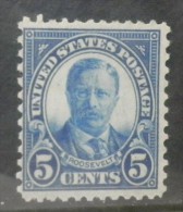 N731.-. 1922 .-. USA.-.SCOTT #: 557 .-. MNH .-. ROOSEVELT .-. CV US $ 37.00 / EUR  27.80 - Ungebraucht