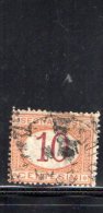 ITALIA REGNO - 1870/1890 - SEGNATASSE - CIFRA ENTRO UN OVALE - CENT 10 USATO - Portomarken