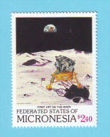 MICRONESIE EXPLORATION DE LA LUNE ESPACE 1989 / MNH** / BM 121 - Oceania