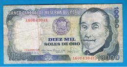 PERU -  10.000 Soles De Oro 1981  Circulado  P-120 - Peru