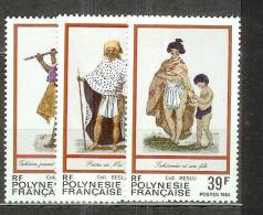 POLYNESIE  N° 216 à 218**    FOLKLORE - Unused Stamps