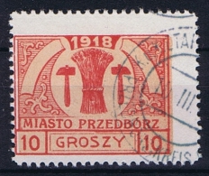 Poland Local Issues 1917 Przedbórz, Mi 6 Type 2, Used Signed Perfo 11,5 - Usati