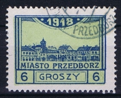 Poland Local Issues 1917 Przedbórz, Mi 5 Type 2, Signed Used Perfo 11,5 - Usados