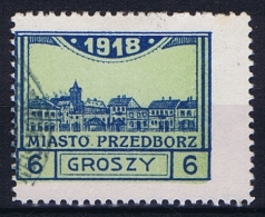 Poland Local Issues 1917 Przedbórz, Mi 5 Type 3, Used ,signed, Perfo 11,5 - Usati