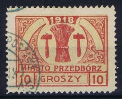 Poland Local Issues 1918 Przedbörz, Mi 6  Type 2 Used - Usados